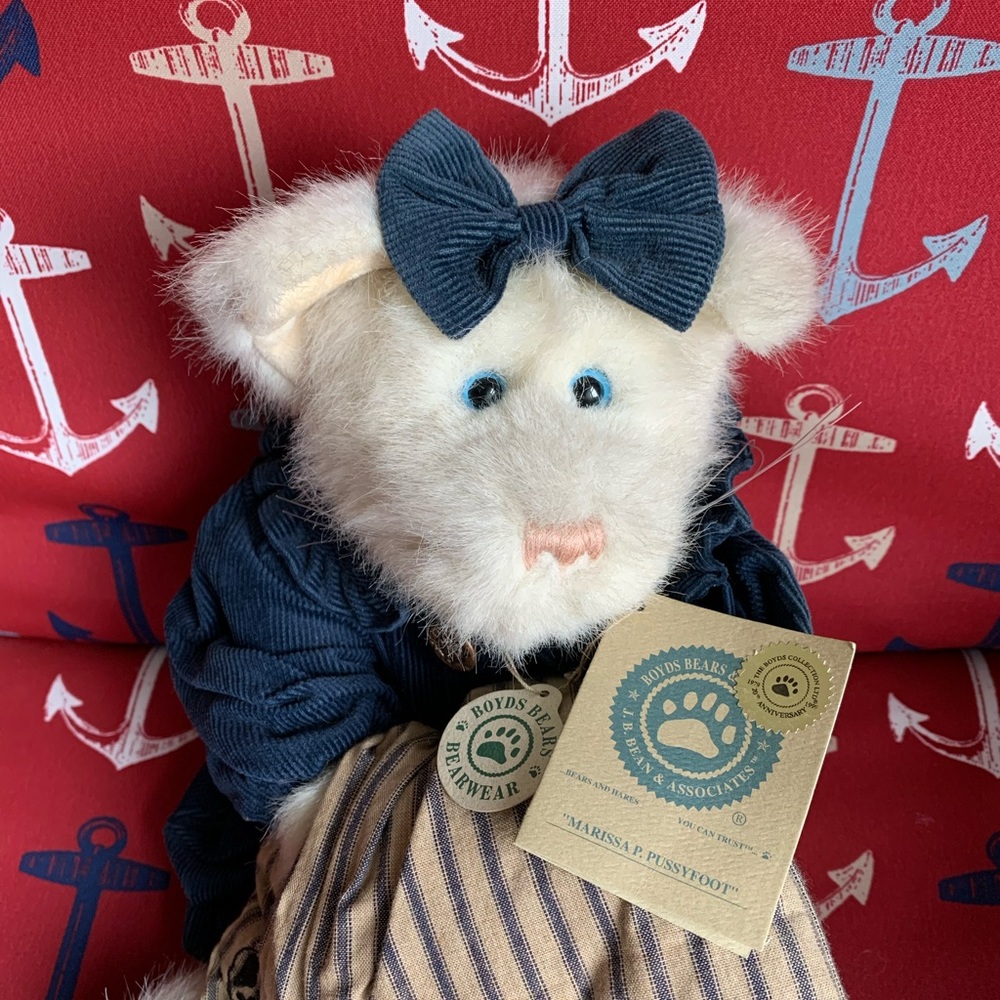 Boyds Bear White Cat